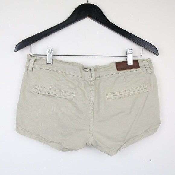 All Saints Spitalfield Farndale White Lowrise Short Cotton Shorts Size 10 - Picture 6 of 6